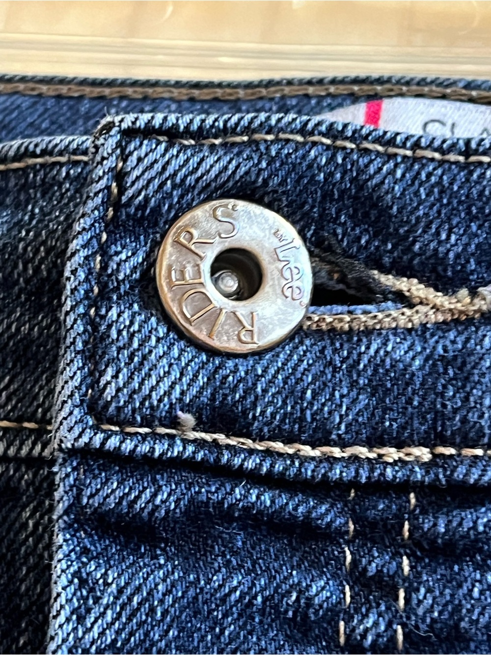 Riders Women's Straight Leg Jeans in Dark Blue - Picture 6 of 13